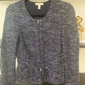 J. Crew Tweed Peplum Blazer Jacket XS